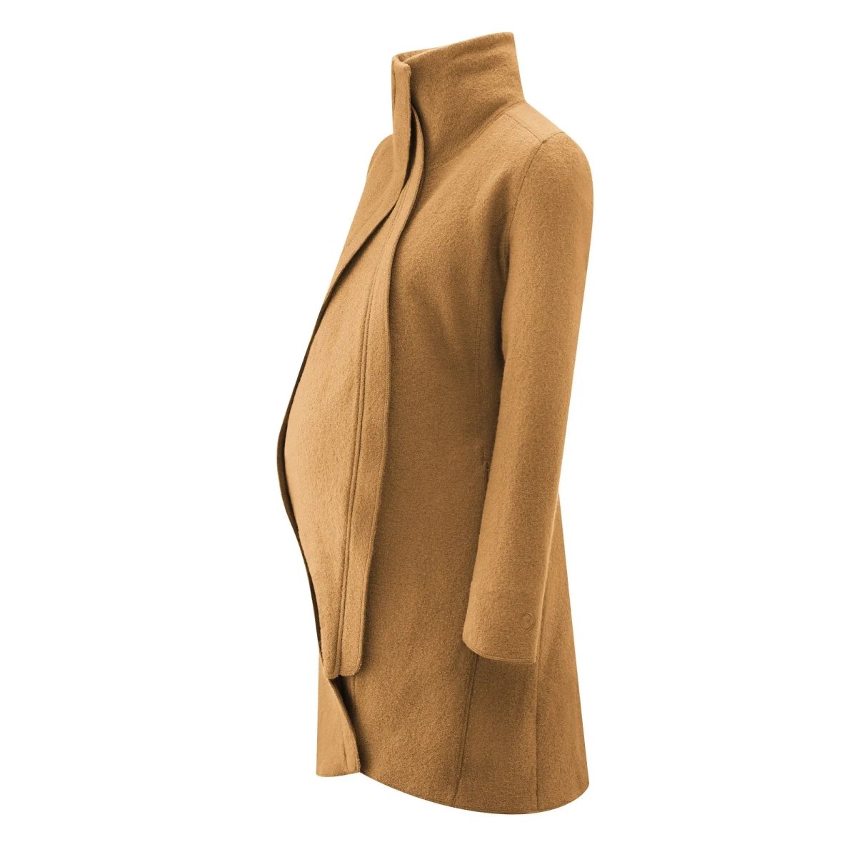 Mamalila Oslo Camel Maternity and Babywearing Wool Coat Babywearing Outerwear