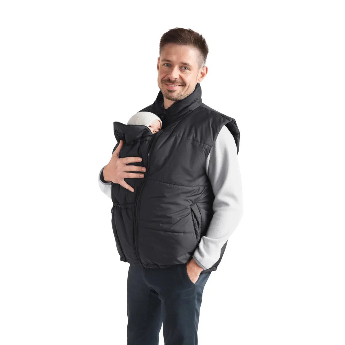 Mamalila Stockholm Black Unisex Babywearing Vest Babywearing Outerwear