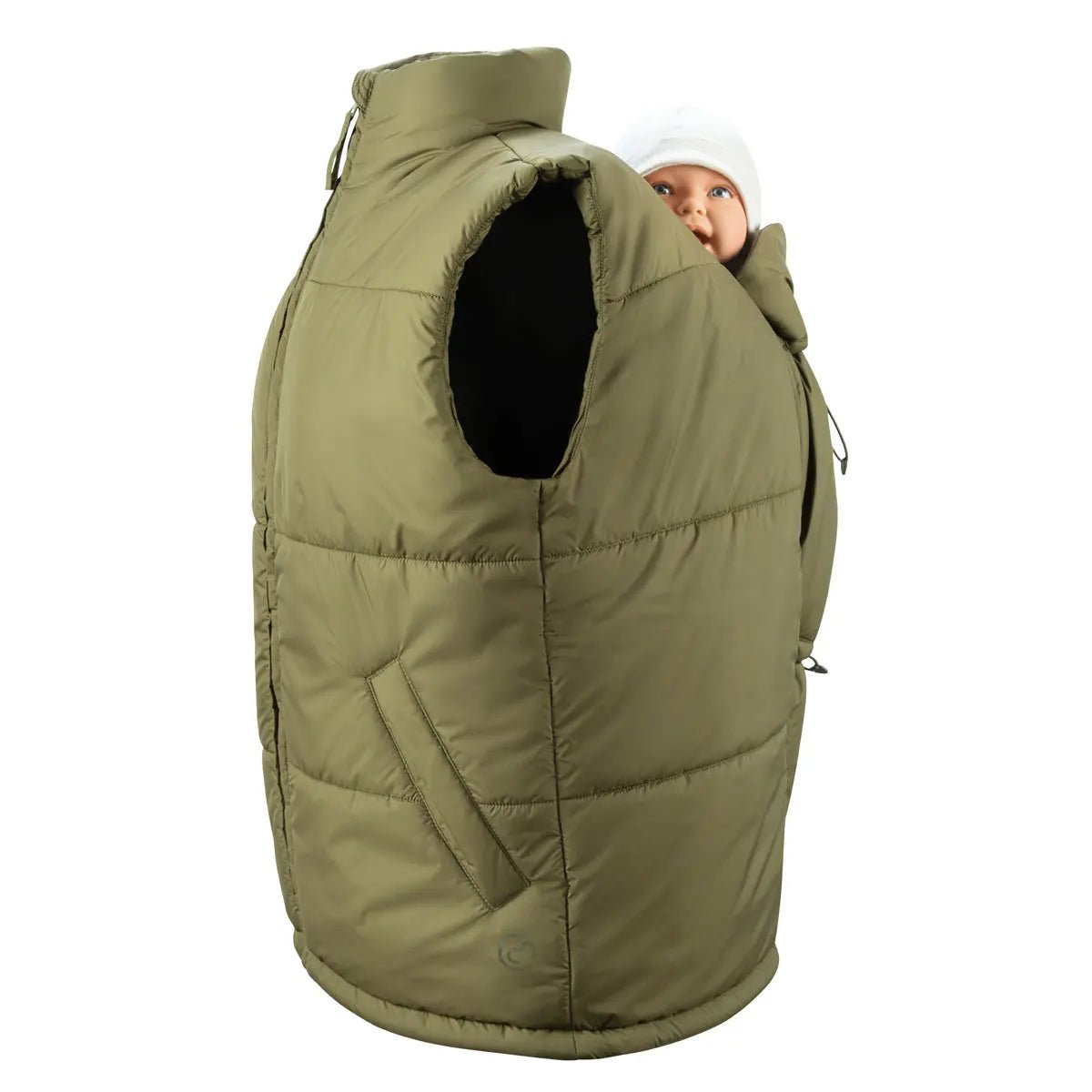 Mamalila Stockholm Khaki Unisex Babywearing Vest Babywearing Outerwear