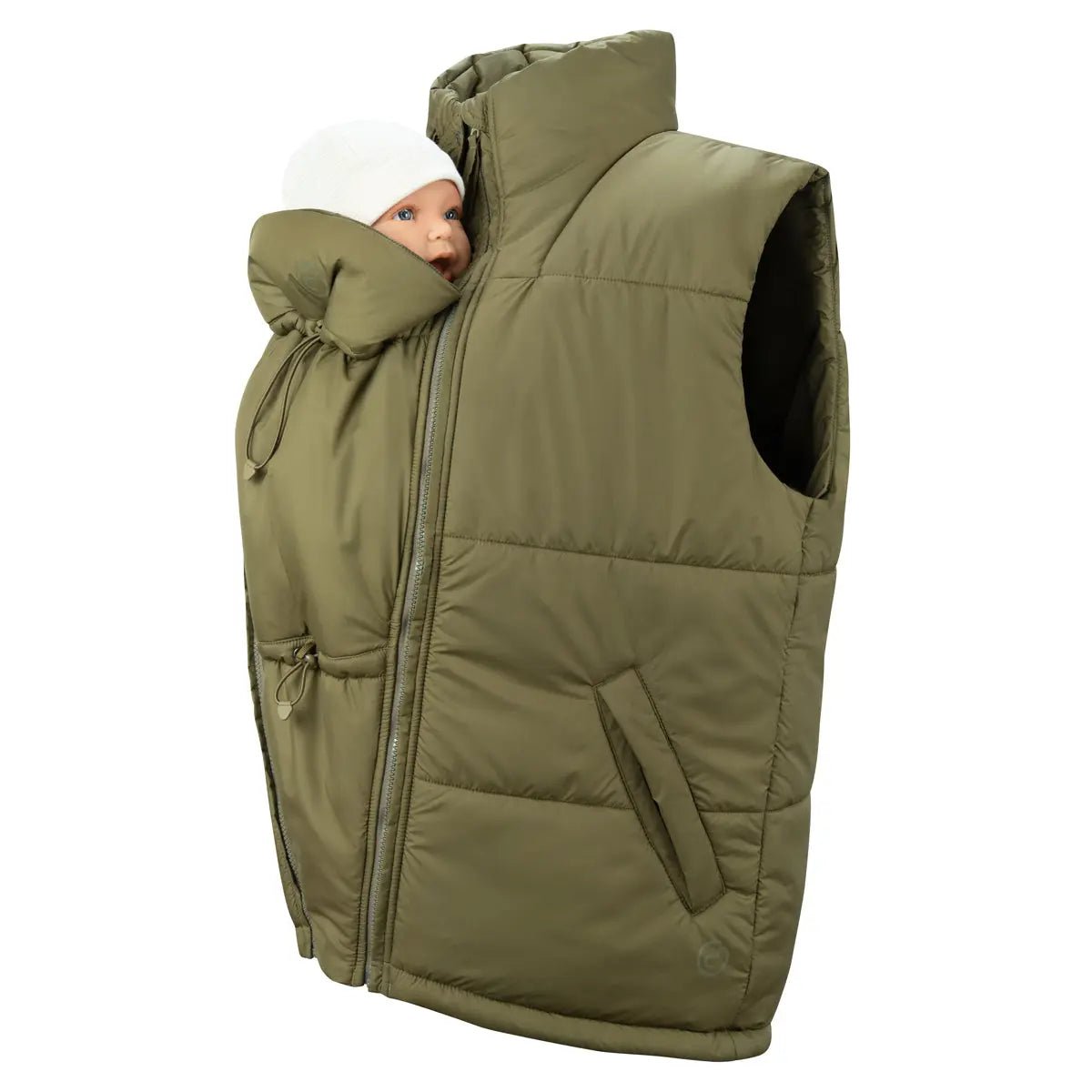 Mamalila Stockholm Khaki Unisex Babywearing Vest - Babywearing OuterwearLittle Zen One4251054515644