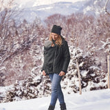 Mamalila Winterfriend Black with Berry Maternity and Babywearing Jacket