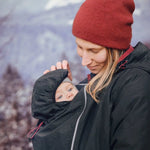 Mamalila Winterfriend Black with Berry Maternity and Babywearing Jacket