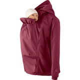 Mamalila Allrounder Fit Burgundy Softshell Maternity and Babywearing Jacket Mamalila at Little Zen One
