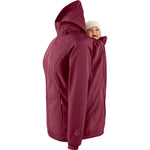 Mamalila Allrounder Fit Burgundy Softshell Maternity and Babywearing Jacket Mamalila at Little Zen One