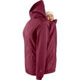 Mamalila Allrounder Fit Burgundy Softshell Maternity and Babywearing Jacket Mamalila at Little Zen One
