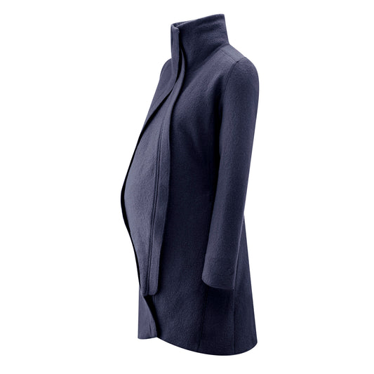 Mamalila Babywearing Wool Coat Oslo Navy Blue
