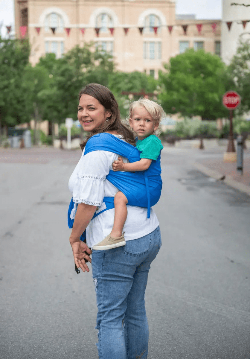Marina Blue Everyday Half Buckle Baby Carrier by Beachfront Baby Half Buckle