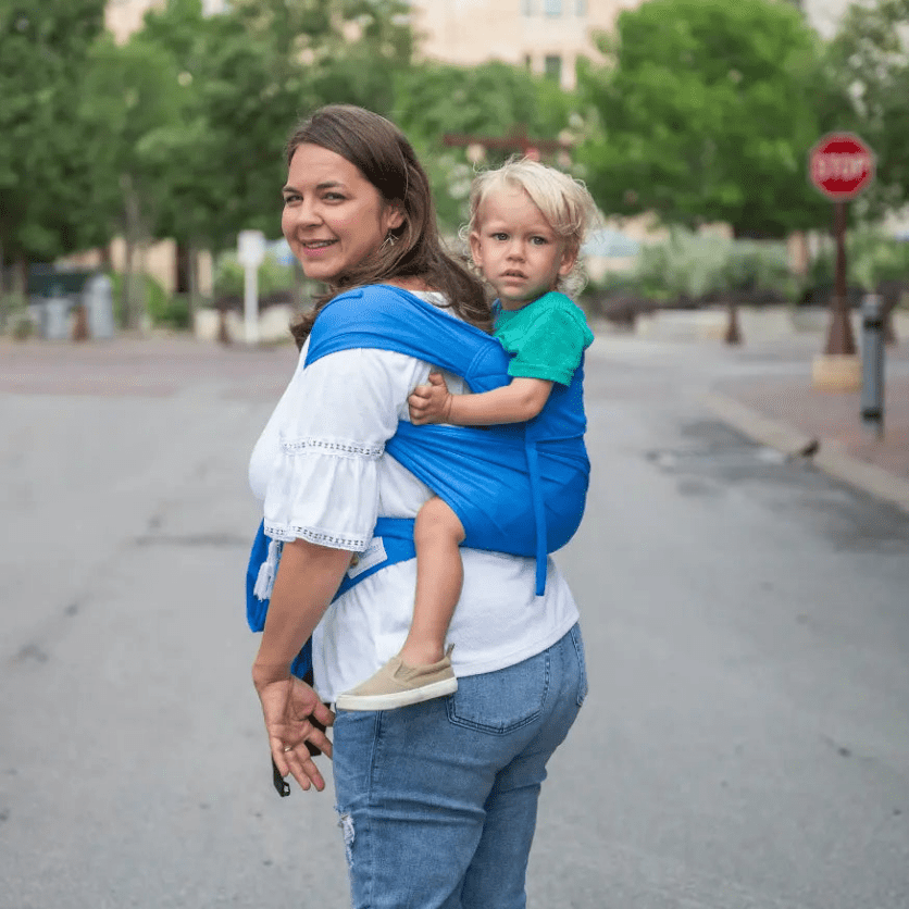 Marina Blue Everyday Half Buckle Baby Carrier by Beachfront Baby Half Buckle