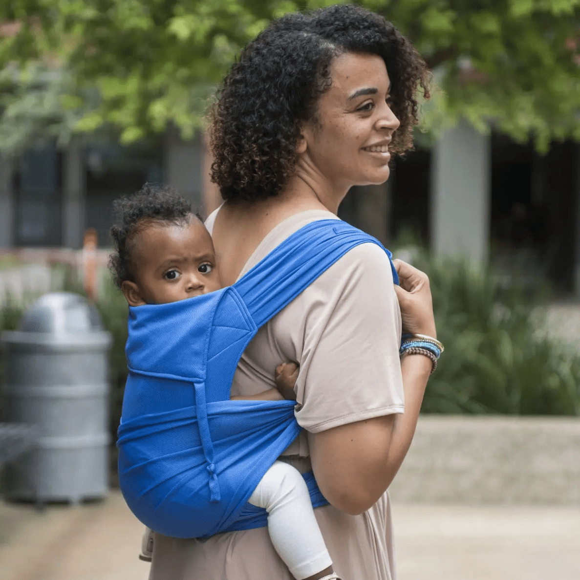 Marina Blue Everyday Half Buckle Baby Carrier by Beachfront Baby Half Buckle