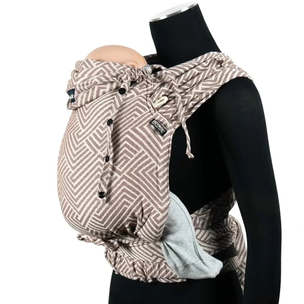 Metro Chestnut DidyKlick 4u Half Buckle by Didymos - Half Buckle CarrierLittle Zen One4048554350642