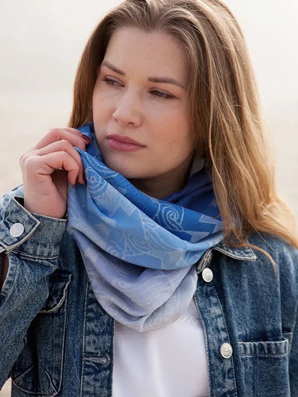 Misty Mountains Aduial Cowl by Oscha - Baby Carrier AccessoriesLittle Zen One1111145692