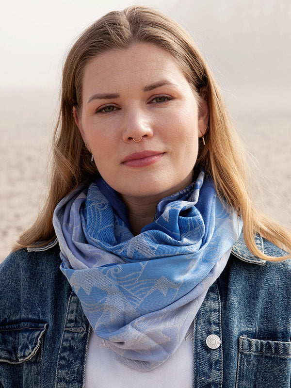 Misty Mountains™ Aduial Infinity Loop Scarf by Oscha Oscha at Little Zen One