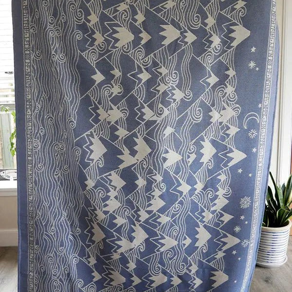 Misty Mountains Hith Cashwool Throw by Oscha Home Hobby