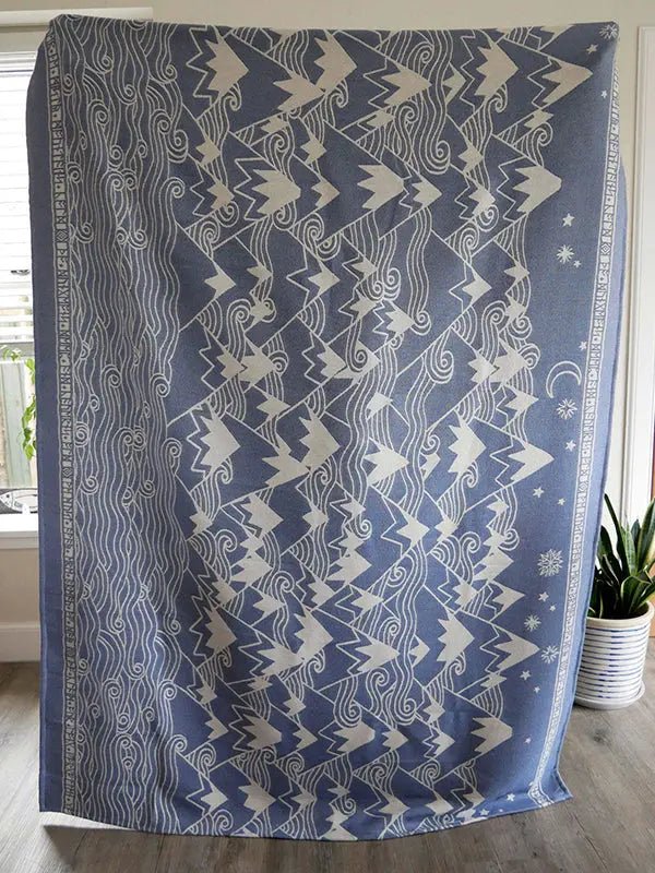 Misty Mountains Hith Cashwool Throw by Oscha Home Hobby