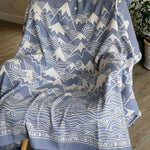 Misty Mountains Hith Cashwool Throw by Oscha Home Hobby