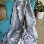 Misty Mountains Hith Cashwool Throw by Oscha Home Hobby