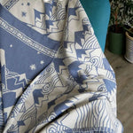 Misty Mountains Hith Cashwool Throw by Oscha Home Hobby