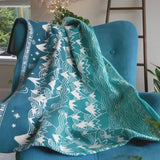 Misty Mountains™ Moonlit Brushed Cotton Blanket by Oscha - Home & HobbyLittle Zen One64393296