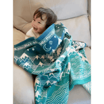 Misty Mountains™ Moonlit Brushed Cotton Blanket by Oscha - Home & HobbyLittle Zen One64393296