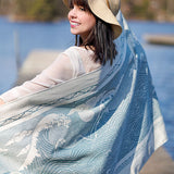 Okinami Kaio Shawl by Oscha Oscha at Little Zen One