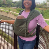 Olive Everyday Half Buckle Baby Carrier by Beachfront Baby - Half Buckle CarrierLittle Zen One4157025911