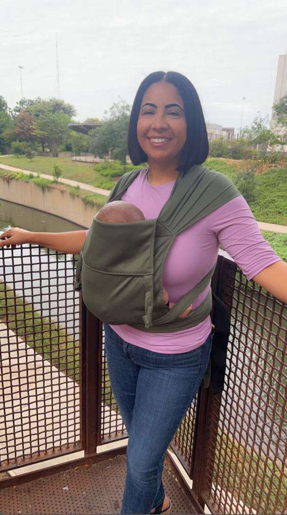 Olive Everyday Half Buckle Baby Carrier by Beachfront Baby Beachfront Baby