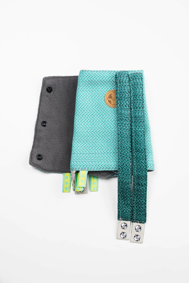 Ombre Green Drool Pads Reach Straps