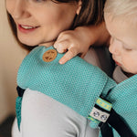 Ombre Green Drool Pads & Reach Straps by LennyLamb - Baby Carrier AccessoriesLittle Zen One5907557759731