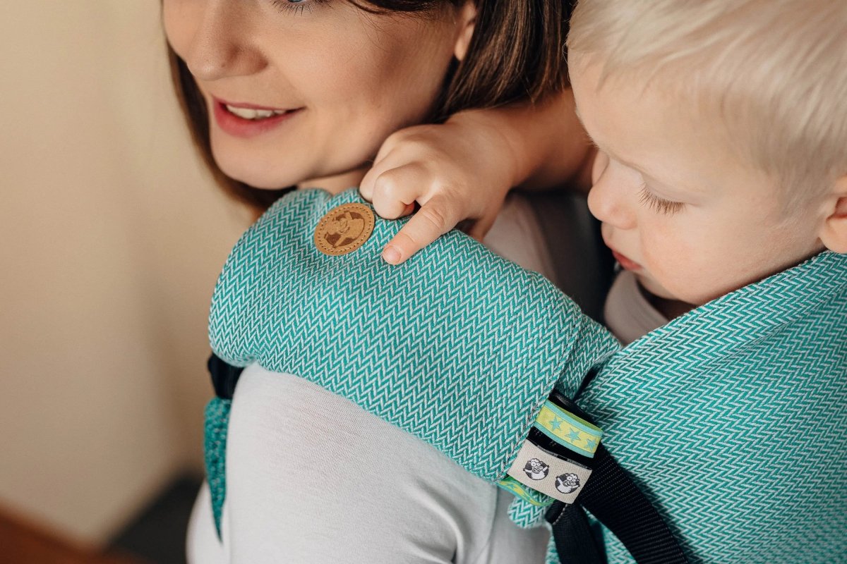 Ombre Green Drool Pads Reach Straps