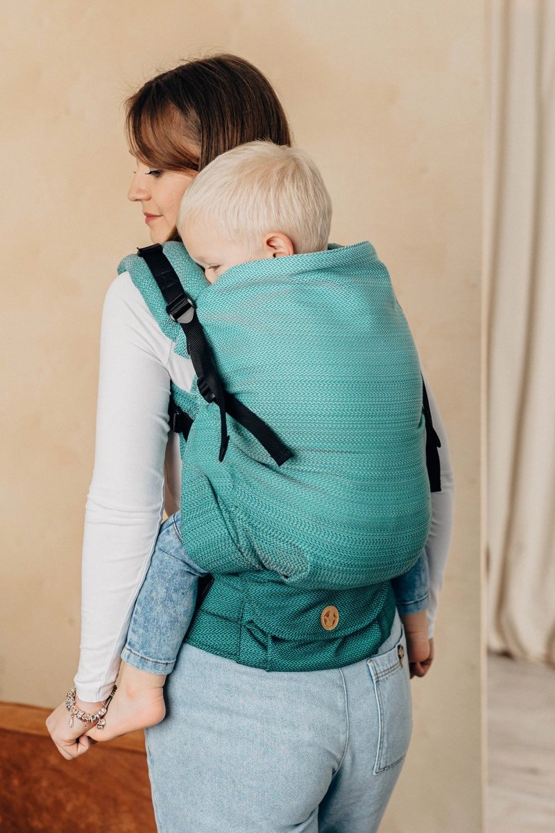 Ombre Green LennyPreschool Carrier by LennyLamb - Buckle CarrierLittle Zen One5907557759809