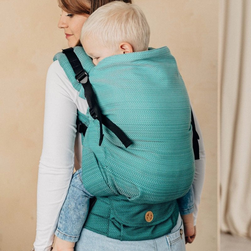 Ombre Green LennyPreschool Carrier by LennyLamb - Buckle CarrierLittle Zen One5907557759809