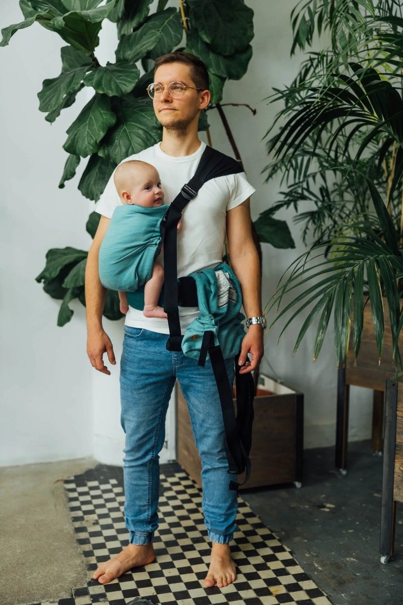 Ombre Green Lennytwin Carrier by LennyLamb Twin Carrier