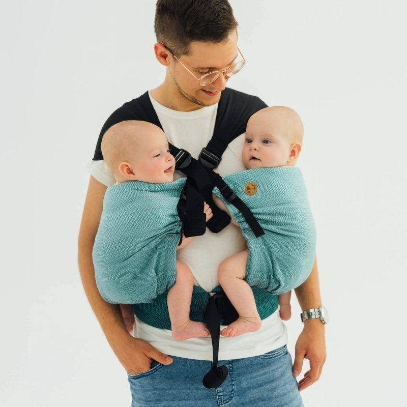 Ombre Green Lennytwin Carrier by LennyLamb Twin Carrier