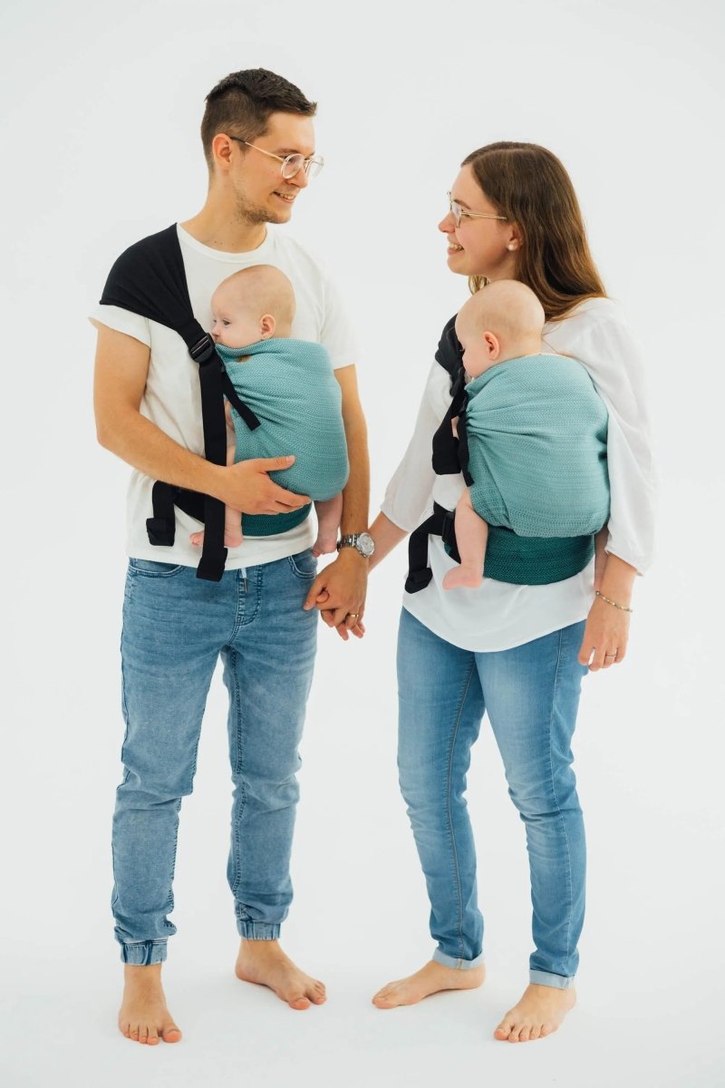 Ombre Green Lennytwin Carrier by LennyLamb Twin Carrier