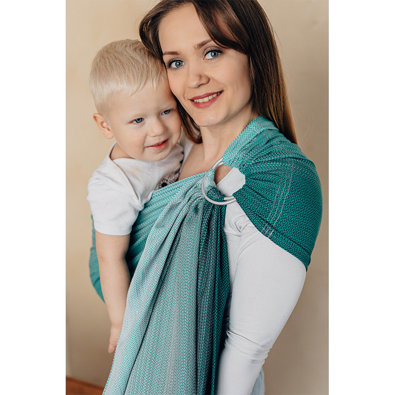 Ombre Green Ring Sling by LennyLamb LennyLamb at Little Zen One
