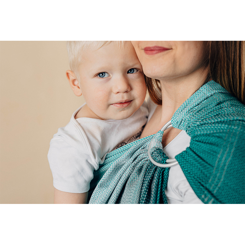 Ombre Green Ring Sling by LennyLamb LennyLamb at Little Zen One