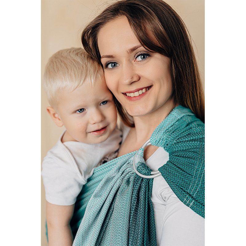 Ombre Green Ring Sling by LennyLamb LennyLamb at Little Zen One