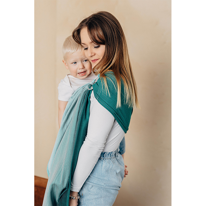 Ombre Green Ring Sling by LennyLamb LennyLamb at Little Zen One