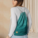 Ombre Green Sackpack by LennyLamb Bags