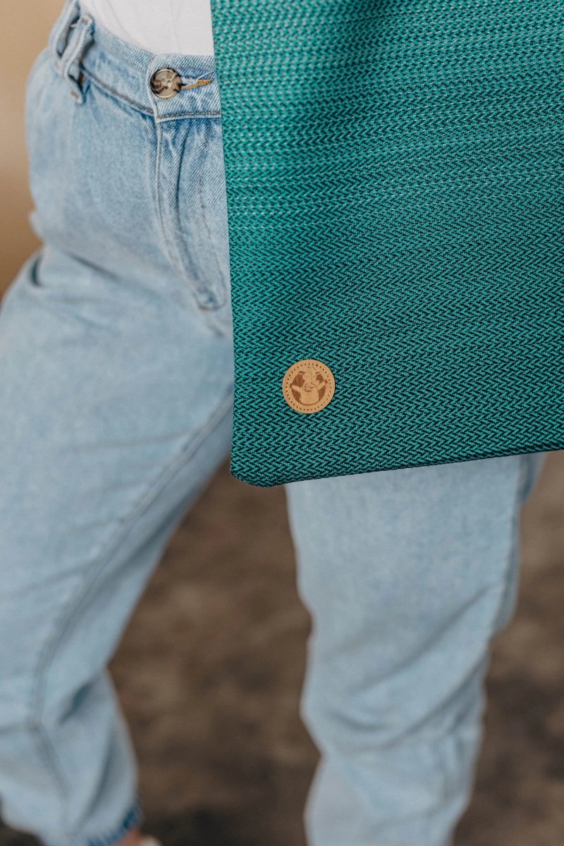 Ombre Green Shopping Bag by LennyLamb Bags