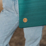 Ombre Green Shopping Bag by LennyLamb Bags