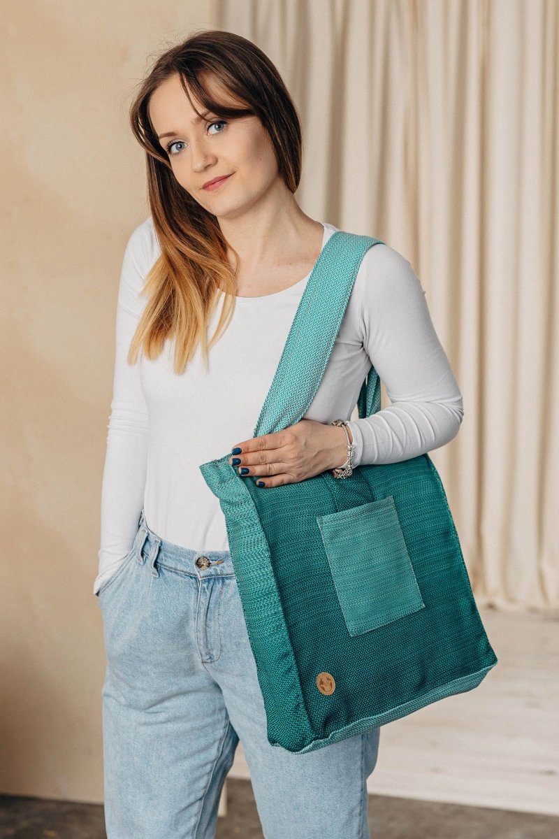 Ombre Green Shoulder Bag by LennyLamb Bags