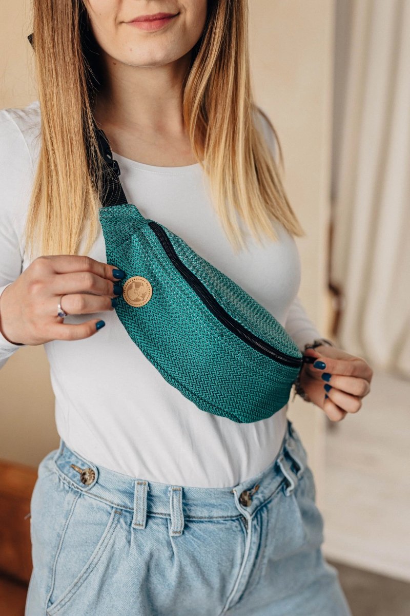 Ombre Green Waist Bag by LennyLamb Bags