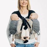 Ombre Grey Baby Carrier Hood