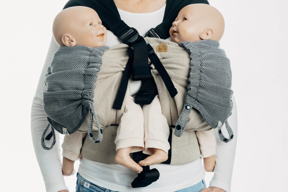 Ombre Grey Baby Carrier Hood