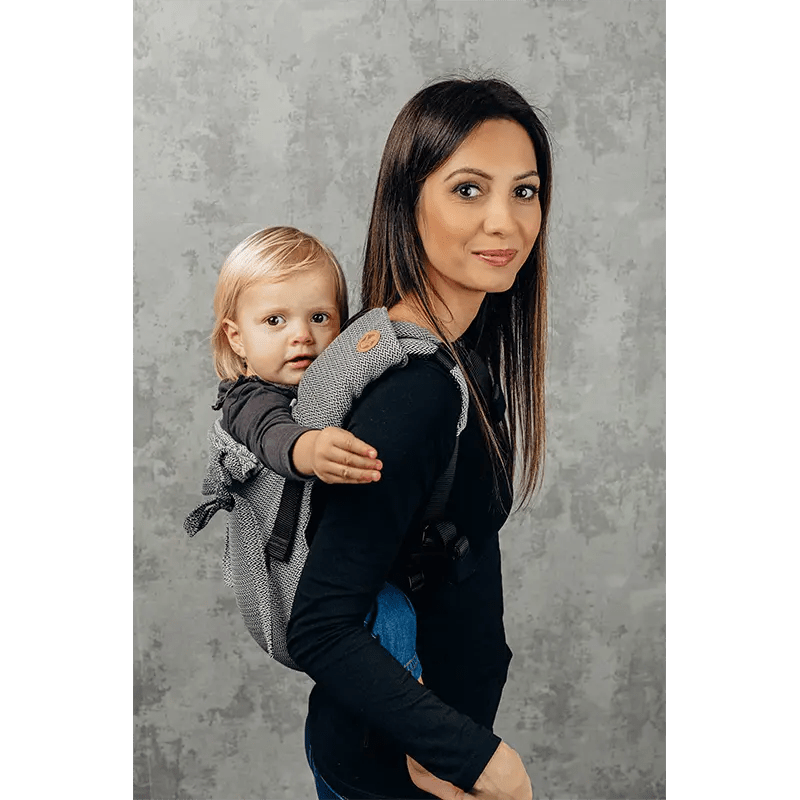 Ombre Grey Drool Pads & Reach Straps by LennyLamb - Baby Carrier AccessoriesLittle Zen One5907557703789