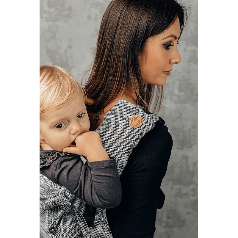 Ombre Grey Drool Pads & Reach Straps by LennyLamb - Baby Carrier AccessoriesLittle Zen One5907557703789