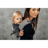 Ombre Grey Drool Pads & Reach Straps by LennyLamb - Baby Carrier AccessoriesLittle Zen One5907557703789