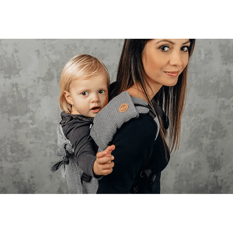 Ombre Grey Drool Pads & Reach Straps by LennyLamb - Baby Carrier AccessoriesLittle Zen One5907557703789