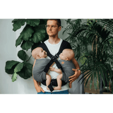 Ombre Grey Lennytwin Carrier by LennyLamb Twin Carrier